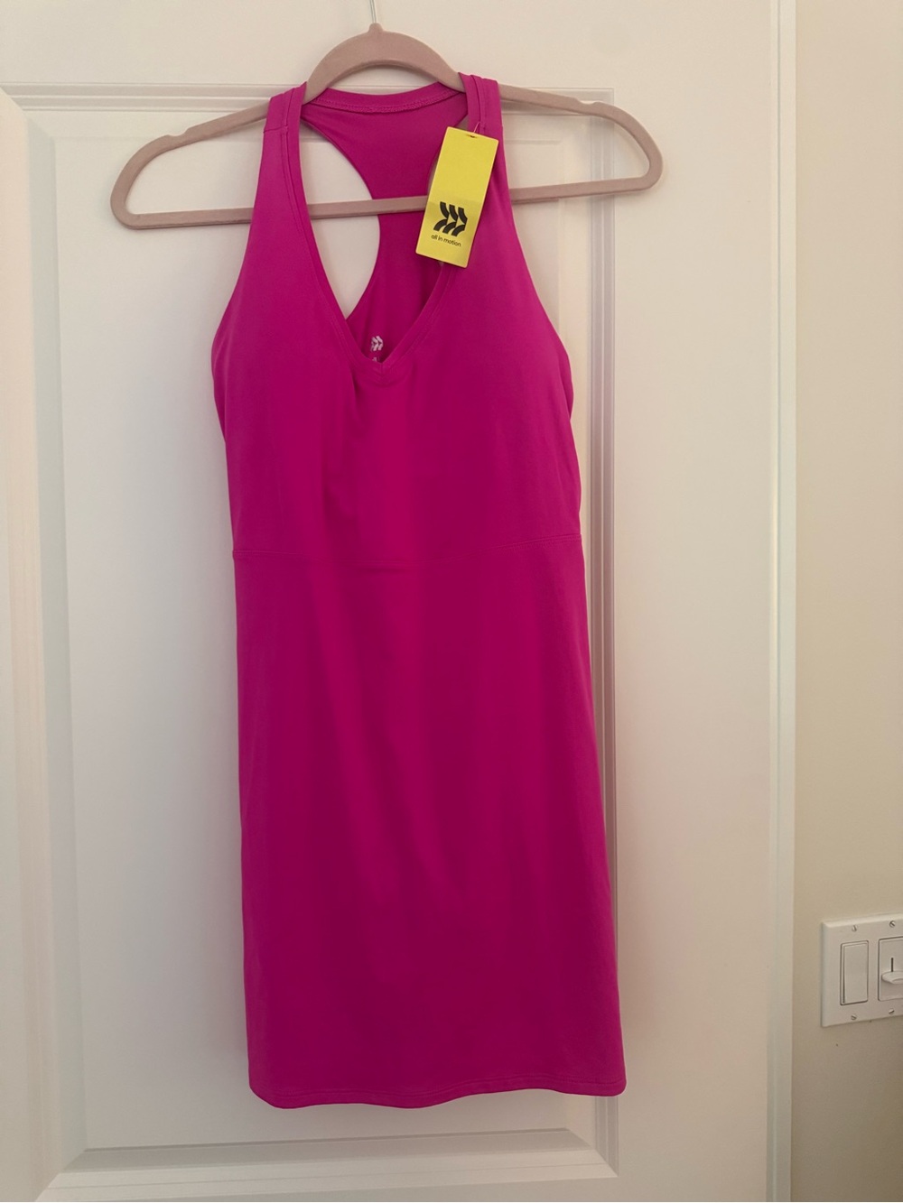 All in Motion|Pink Racerback Athletic Dress